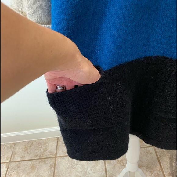 Style & Co, Plus Size 2X Sweater V-Neck tricolor Knit Long - Picture 5 of 12